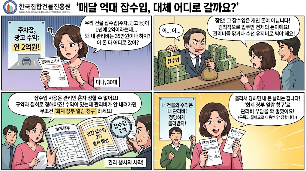 [집합건물 생존백서 #1] 매달 억대 잡수입, 대체 어디로 갈까요?
