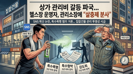 관리비 갈등 상가서 관리소장에 살충제 분사